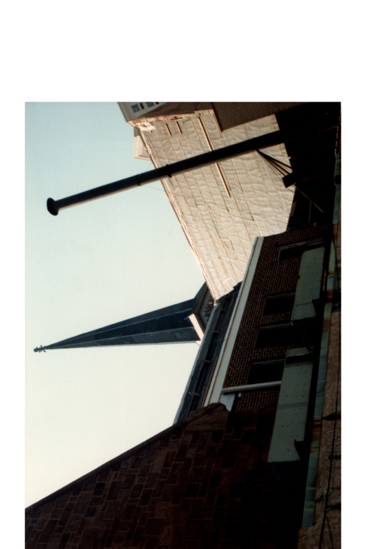 Boarded up roof