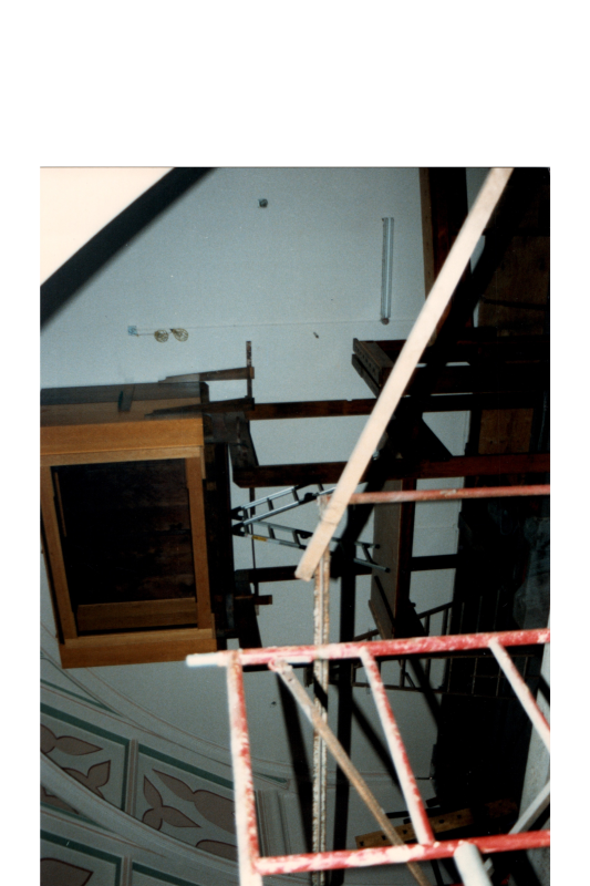 Construction materials in the balcony