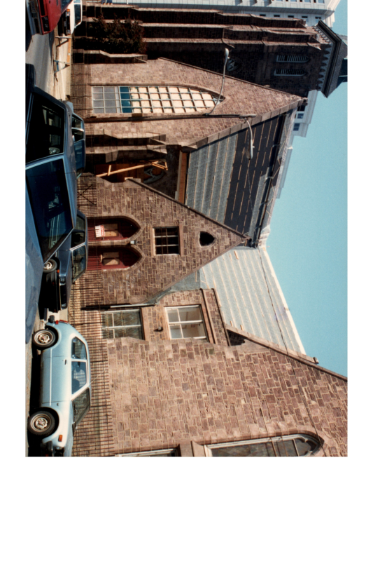 Boarded up roof