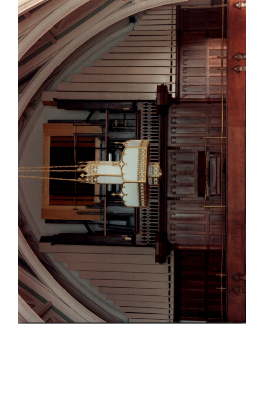 Lighting and pipe organ reconstruction