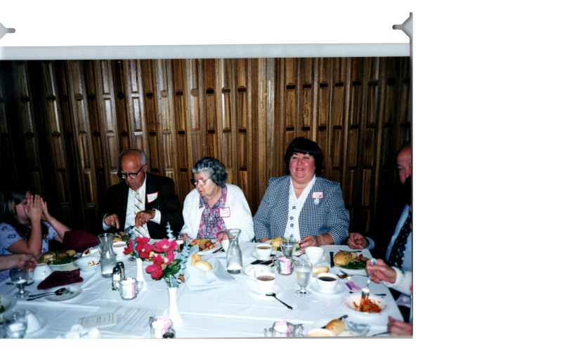 A group dines together