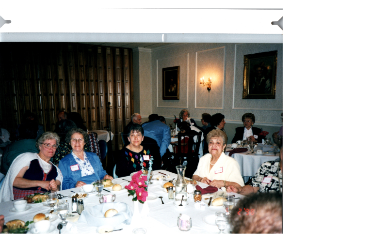 A group dines together