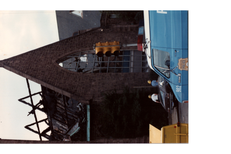 Exterior fire damage