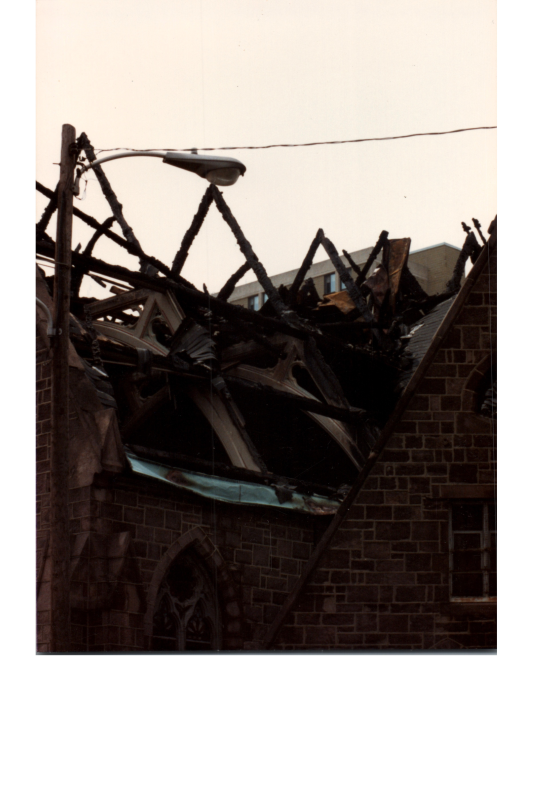 Exterior fire damage