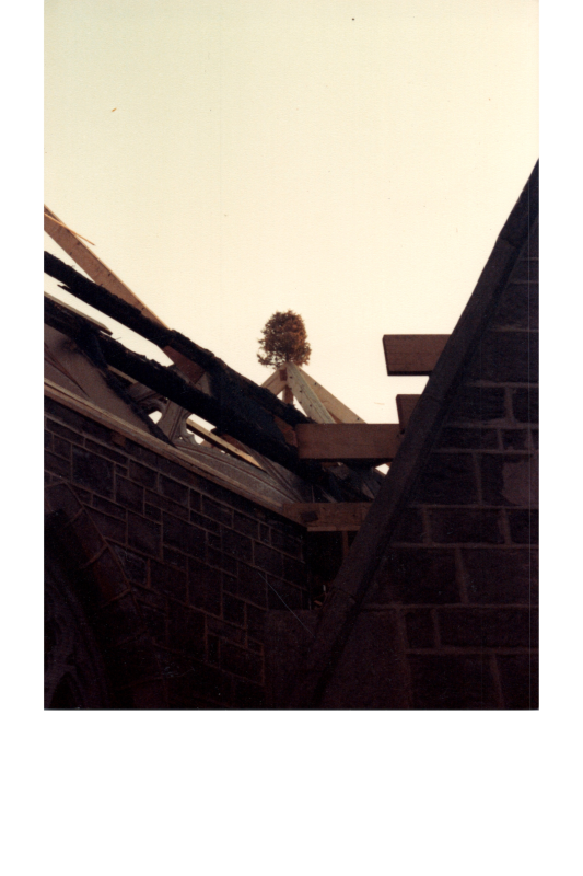 Roof scaffolding