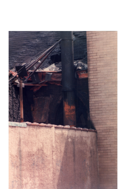 Burnt roof