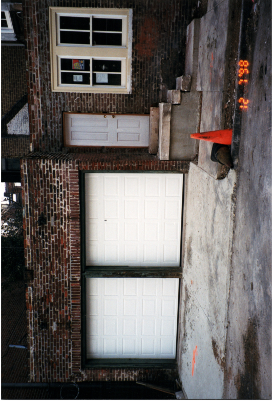 Parsonnage exterior during construction