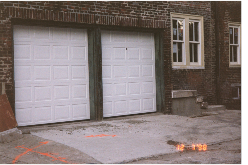 Parsonnage exterior during construction