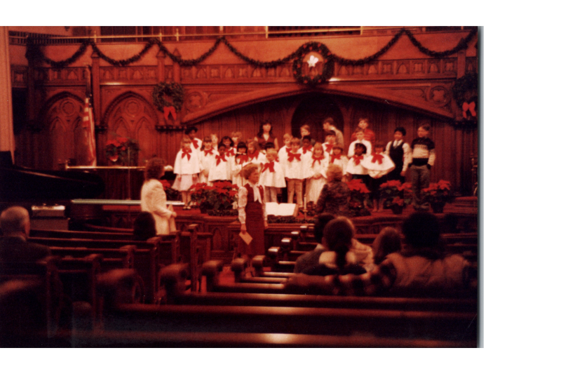 Children sing together as a choir