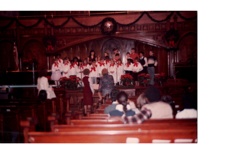 Children sing together as a choir