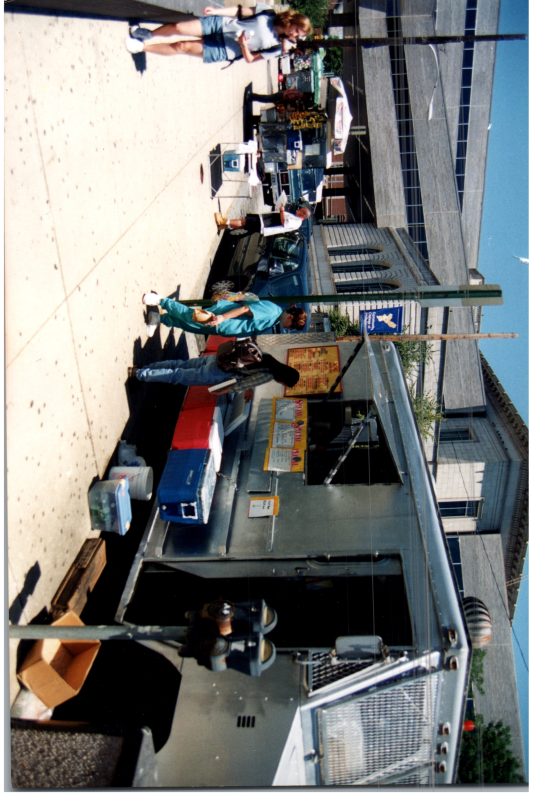 Food trucks outside of the Community College of Philadelphia