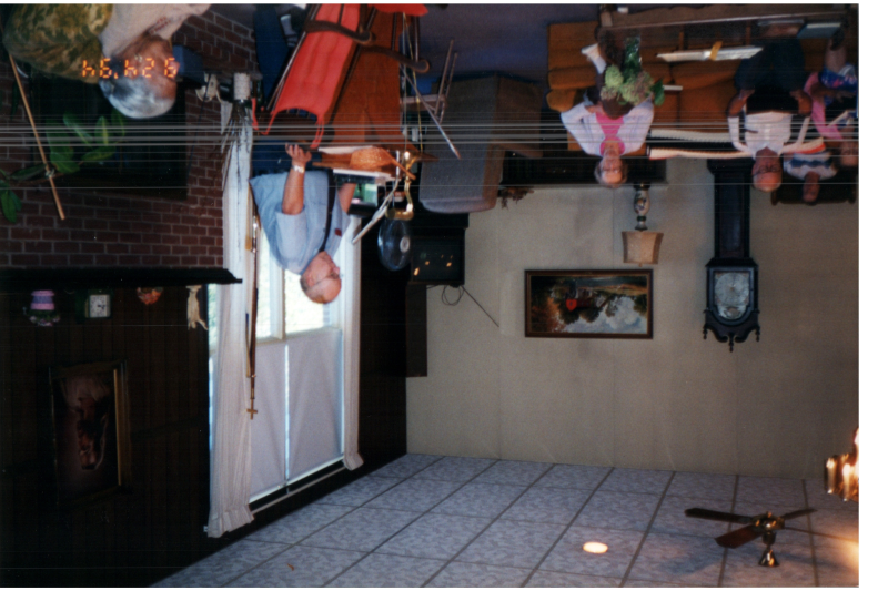 A man addresses a group of residents