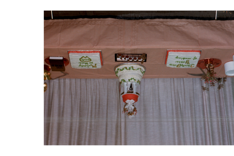 A spread of wedding cakes