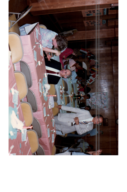 Guests dine together