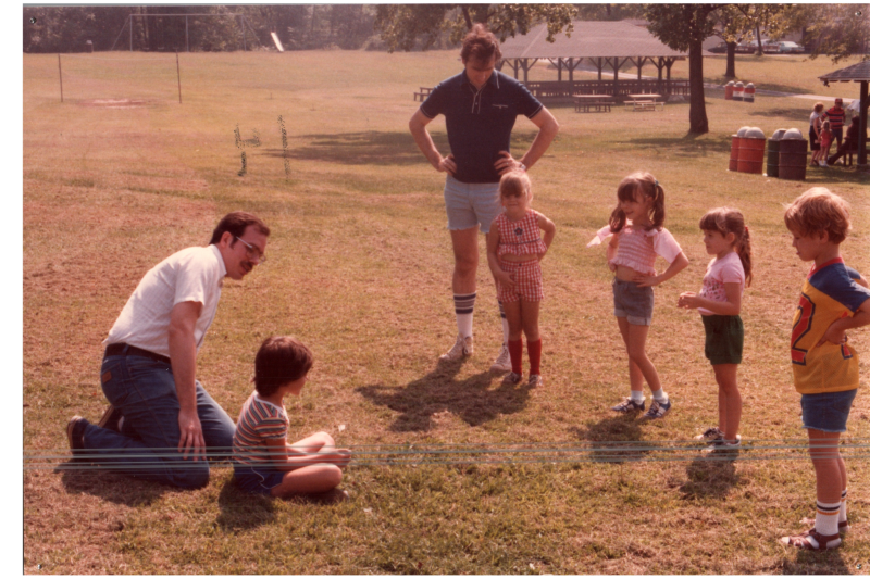 Children play a game