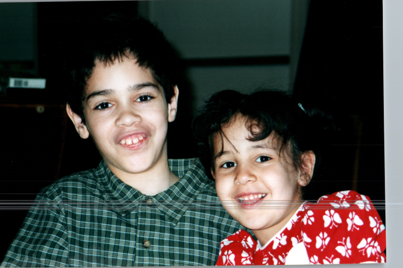 Portrait of a boy and a girl