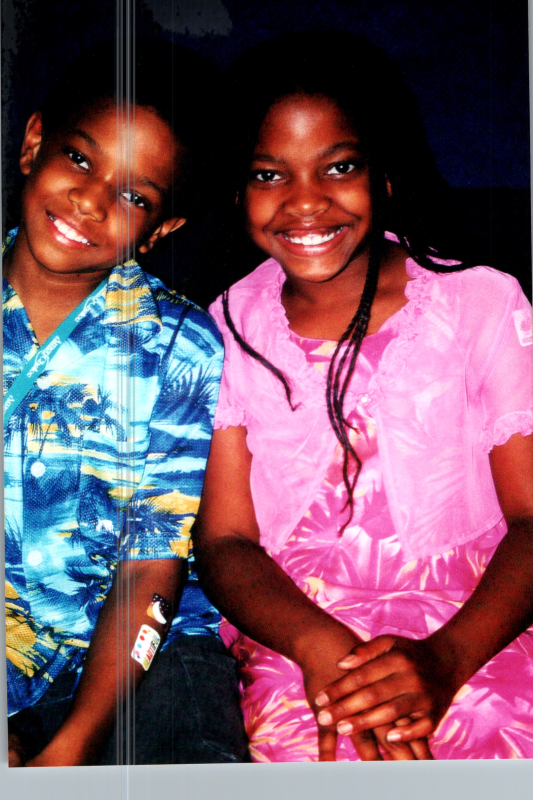 Portrait of a boy and a girl