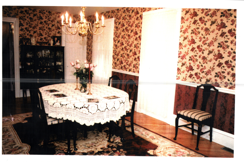Completed dining room