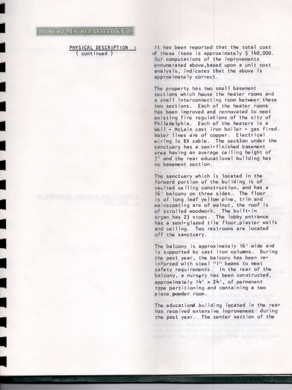 Physical description continued