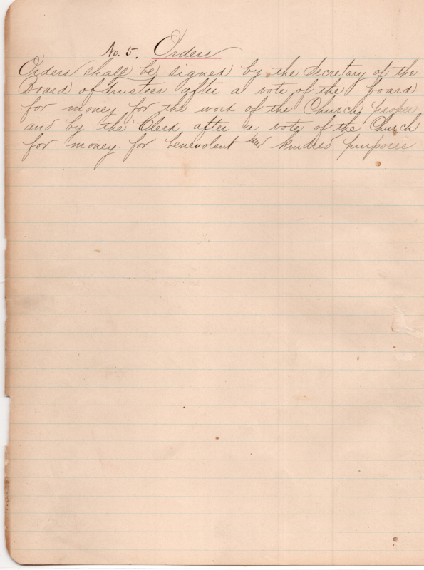 Amendments: #5- Orders