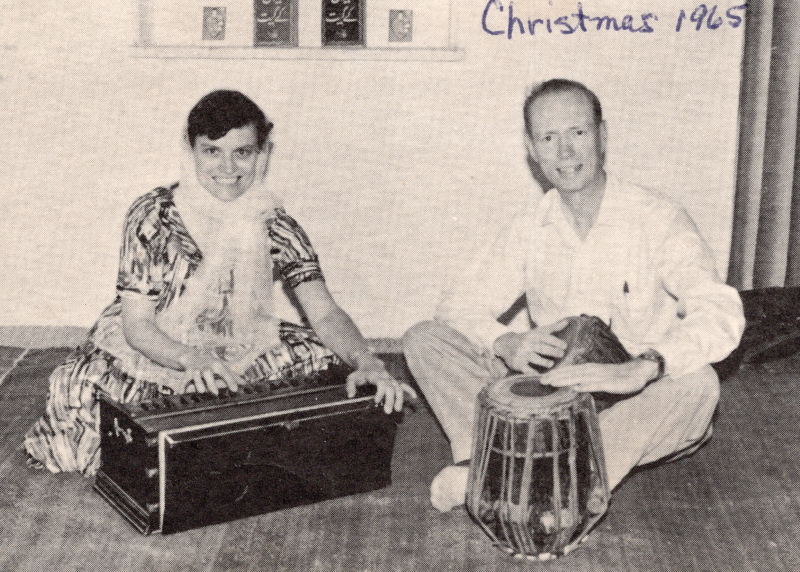 The Olsons smile together with instruments