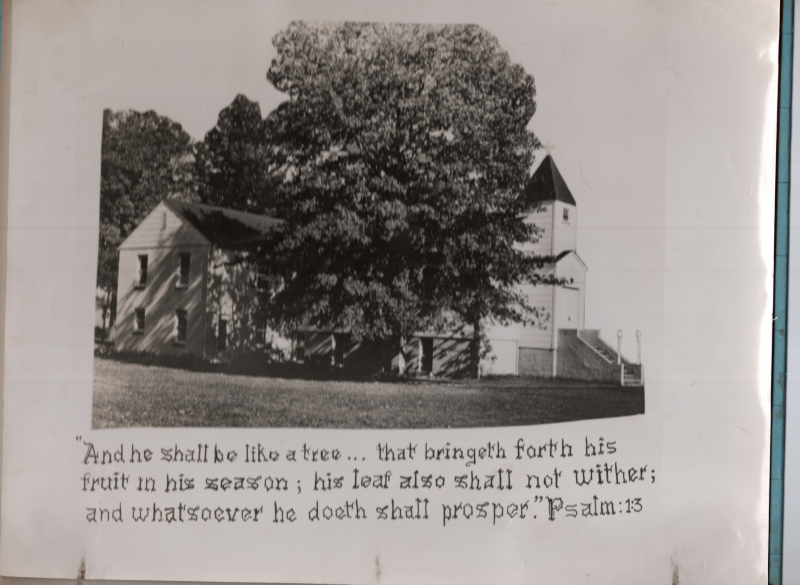 Picture of a church building with Psalm 1:3