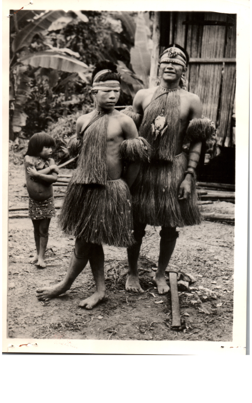 Photo from the Hauns of Costa Ricans dressed in traditional clothing