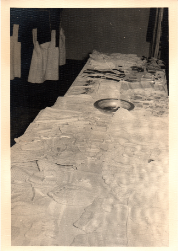 Supplies gathered by the WMC