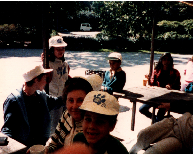 Snacks under a pavillion