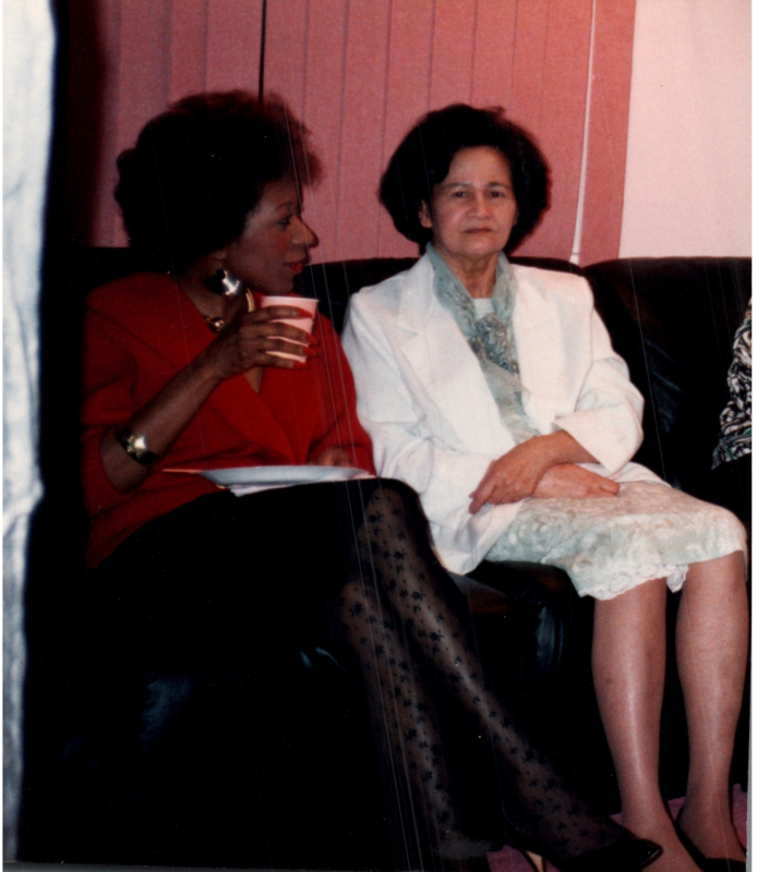 Left to Right: Delores and Mrs. Ragodo