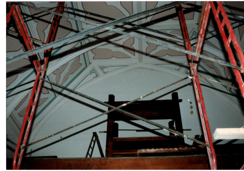 Building materials in the sanctuary