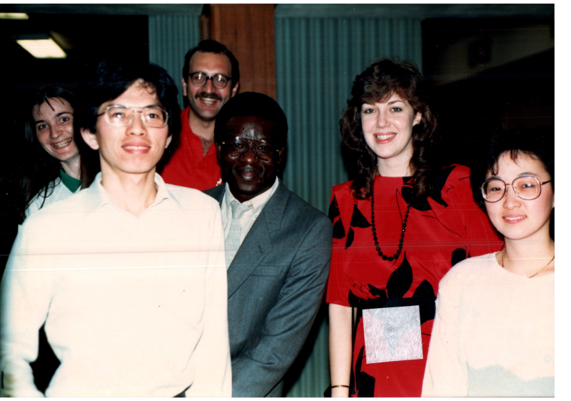 A group of students. Left: John Ogden
