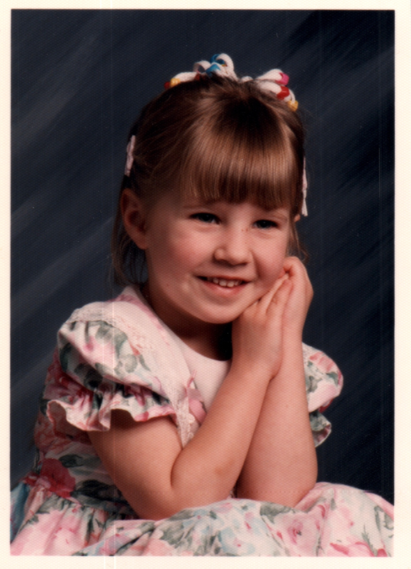Rachel Nendel at nearly five years old
