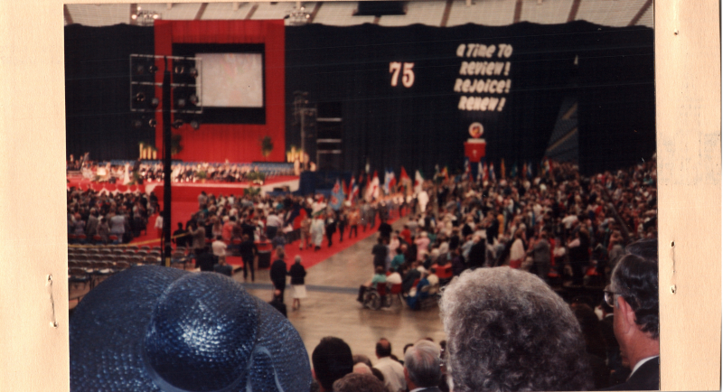 Uncaptioned photograph of the General Council stage