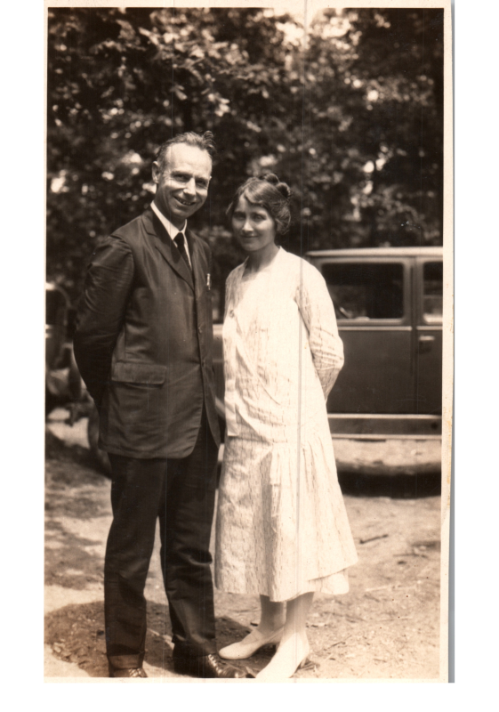 E. S. Williams and his wife at the Emmanuel Grove Camp