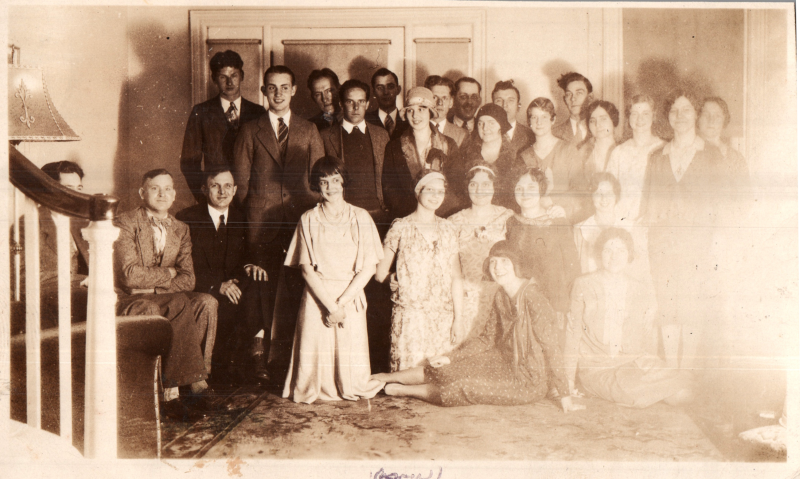 "Group of Henry Youngfolk who surprised me after we were married- snife bruce warming and minus the gift- more of a welcome to me I guess."