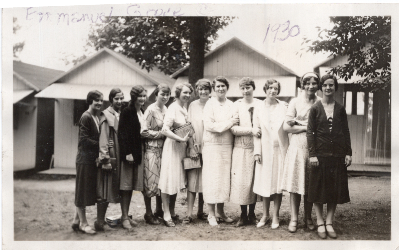 Portrait of a group of women at the Emmanuel Grove Camp Meeting