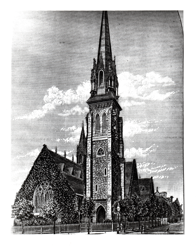Drawing of the building at 18th and Spring Garden