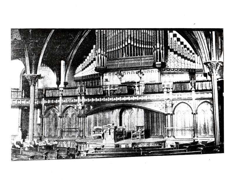 Photograph of the sanctuary at 18th and Spring Garden