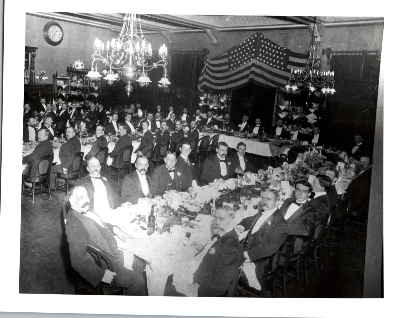 Members of Fifth Baptist dine together