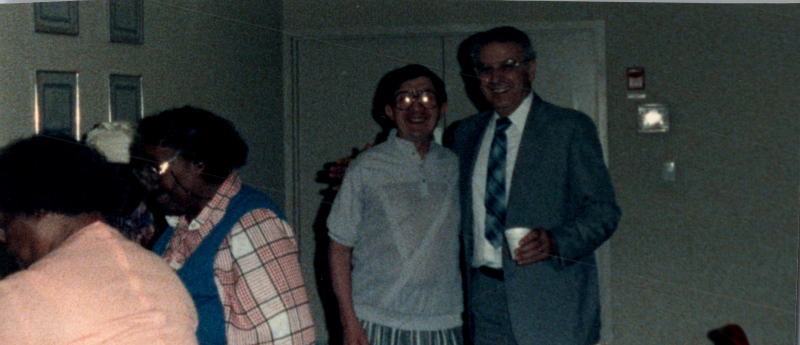 A man with Pastor Bogdan