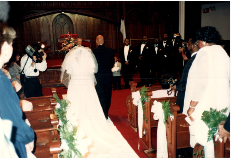 Pictures from the wedding of Dorothy Cooper and McIver Willoughby