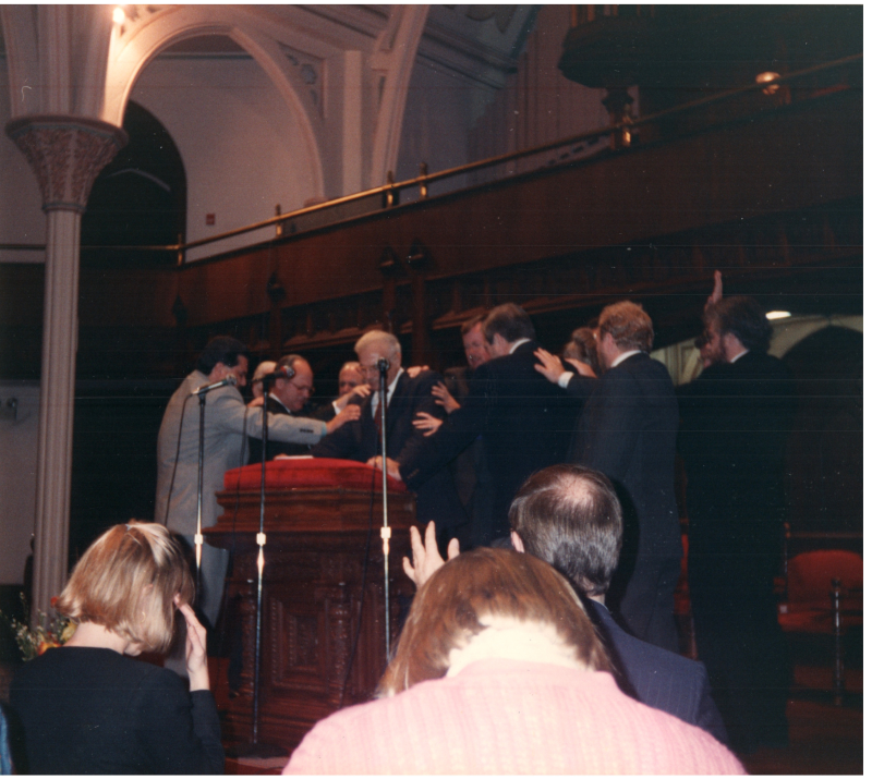 Prayer over Pastor Bogdan