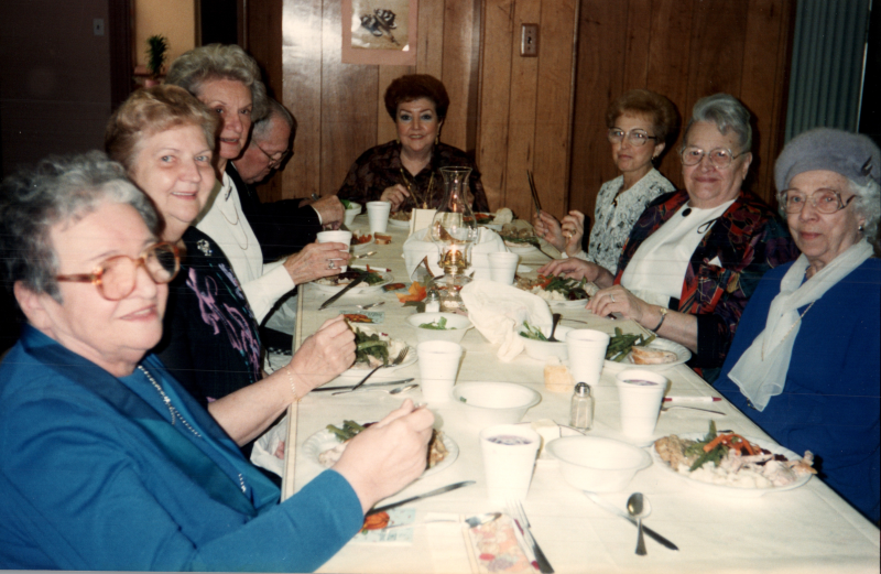 Diners sat together