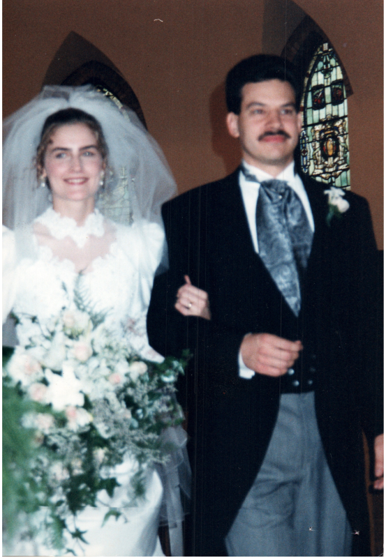 Kierstin on her wedding day