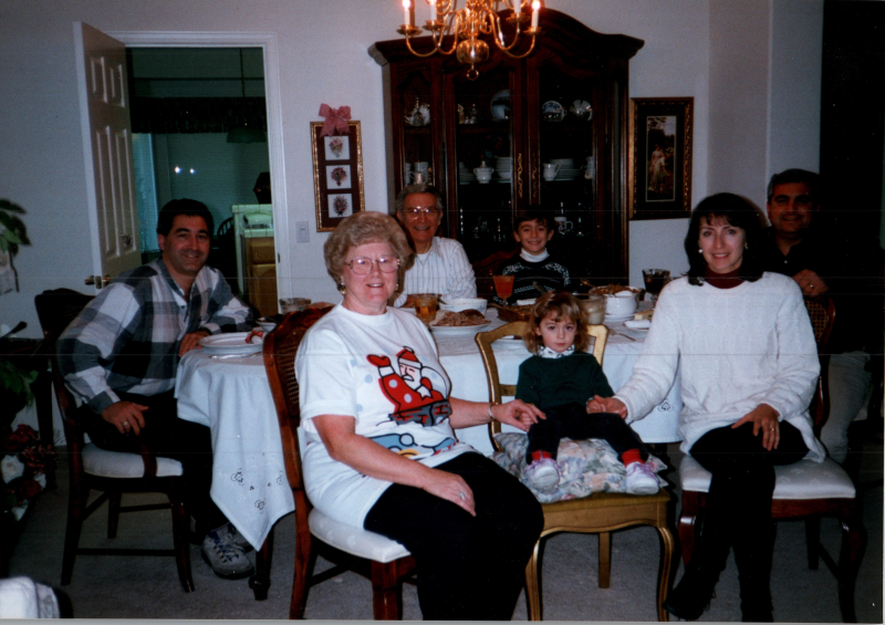 A group dines together