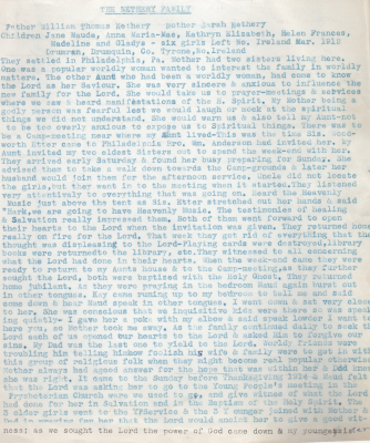 Helen McClay shares the testimony of the Nethery family