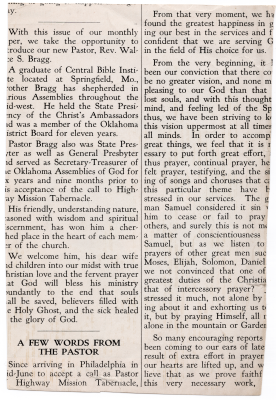 Excerpt of an article about the Braggs