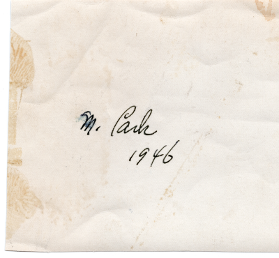 The photo of for women is labeled "M. Cash 1946"
