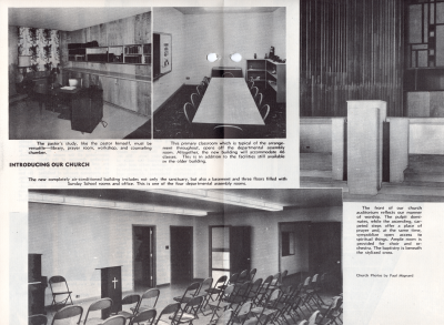 Pages fifteen and sixteen: images of the church interior